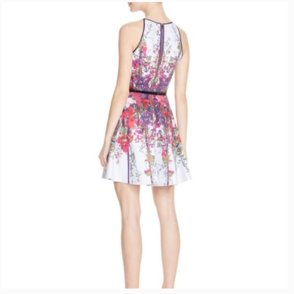 ted baker bloomze flowered lattice skater dress 0 - Picture 5 of 14